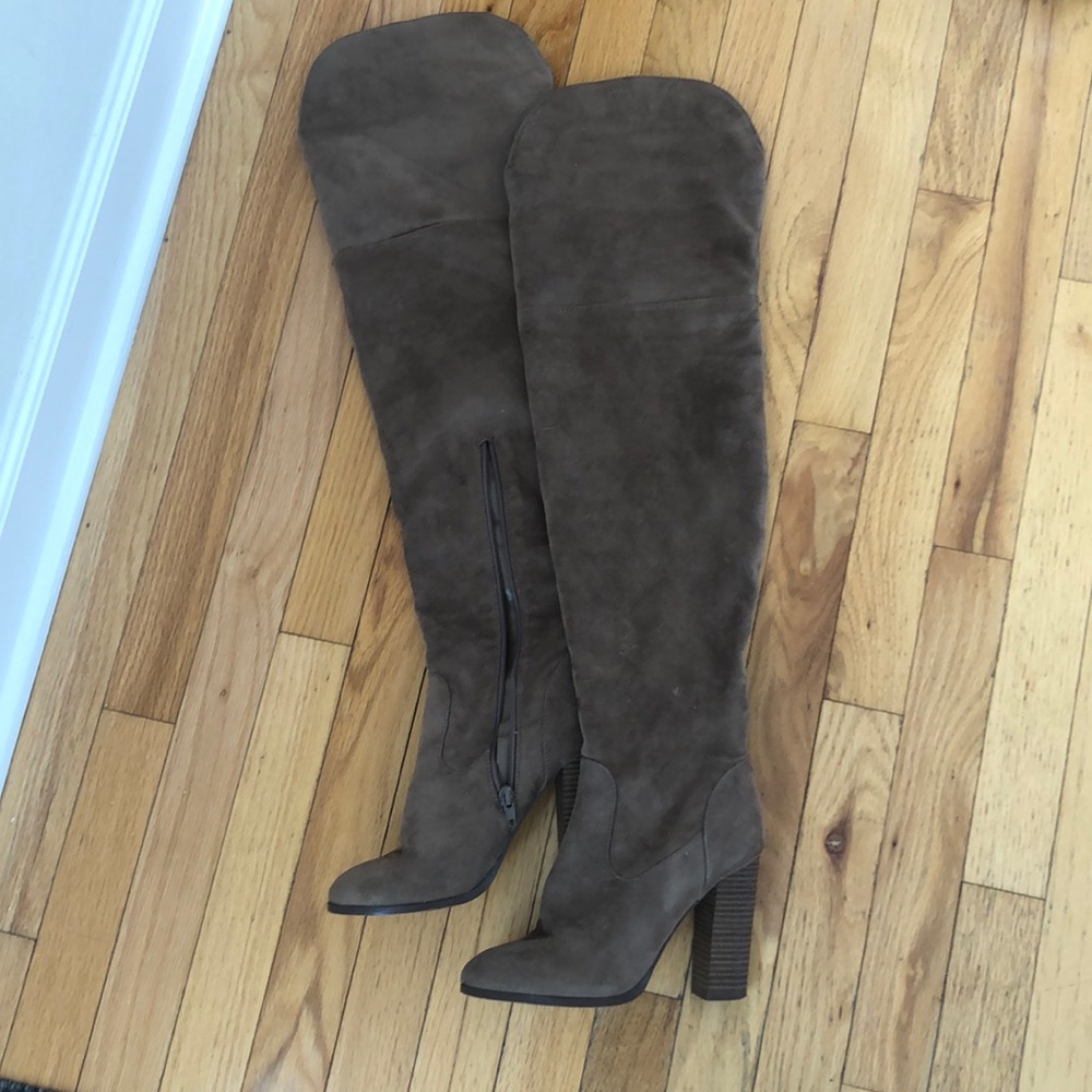 Over the Knee Brown Boots